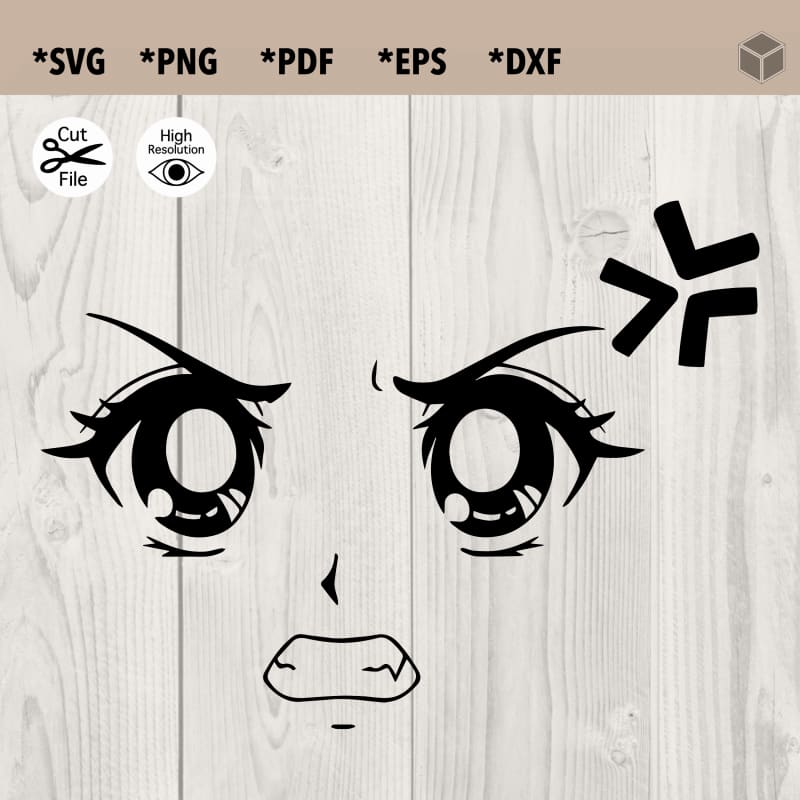 Anime Girl Eyes SVG Bundle Anime Eyes Svg Eyes Svg File 