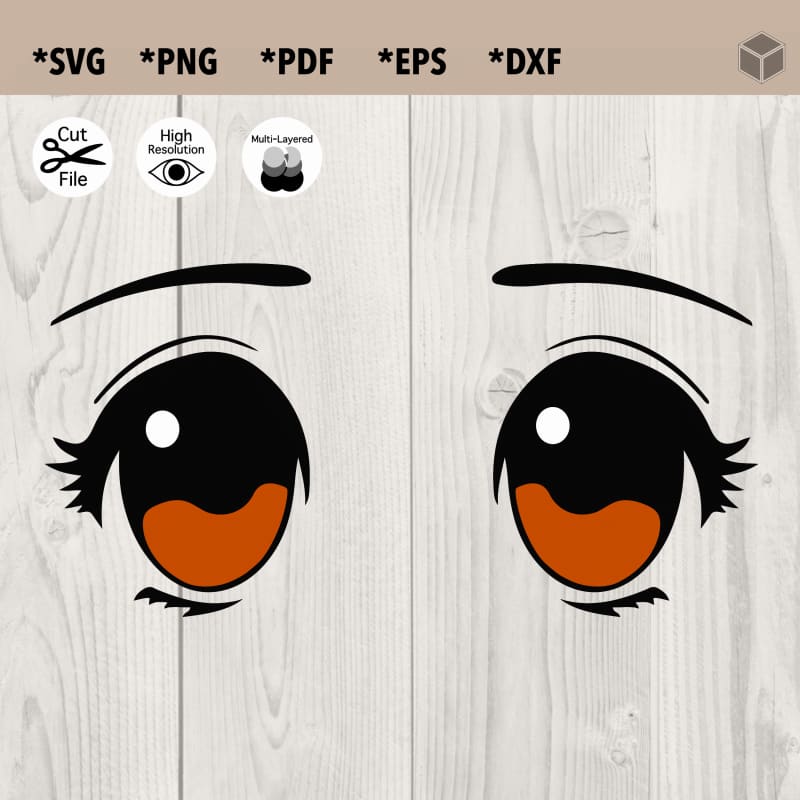 Anime Eyes Svg, Crying eyes Svg, Cartoon eye Eps, Png, Dxf