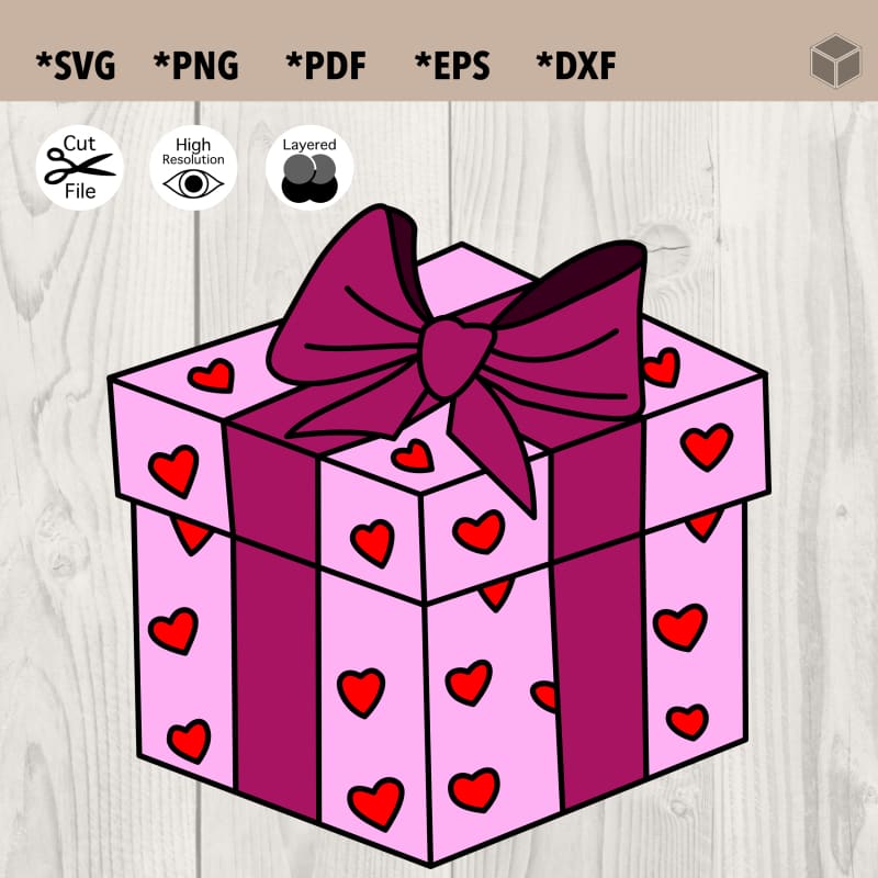 Boîte coeur en papier - Fichiers SVG, SILHOUETTE STUDIO, EPS, DXF