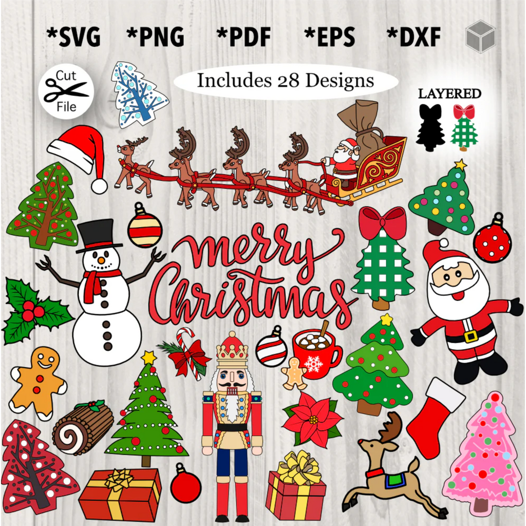 Christmas Holiday Bundle - 28 Designs