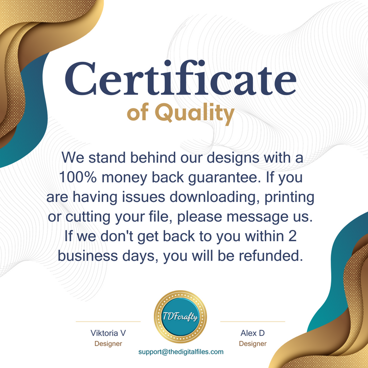 a certificate of quality for a company