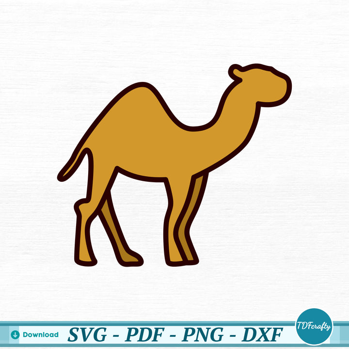 a camel is shown on a white background