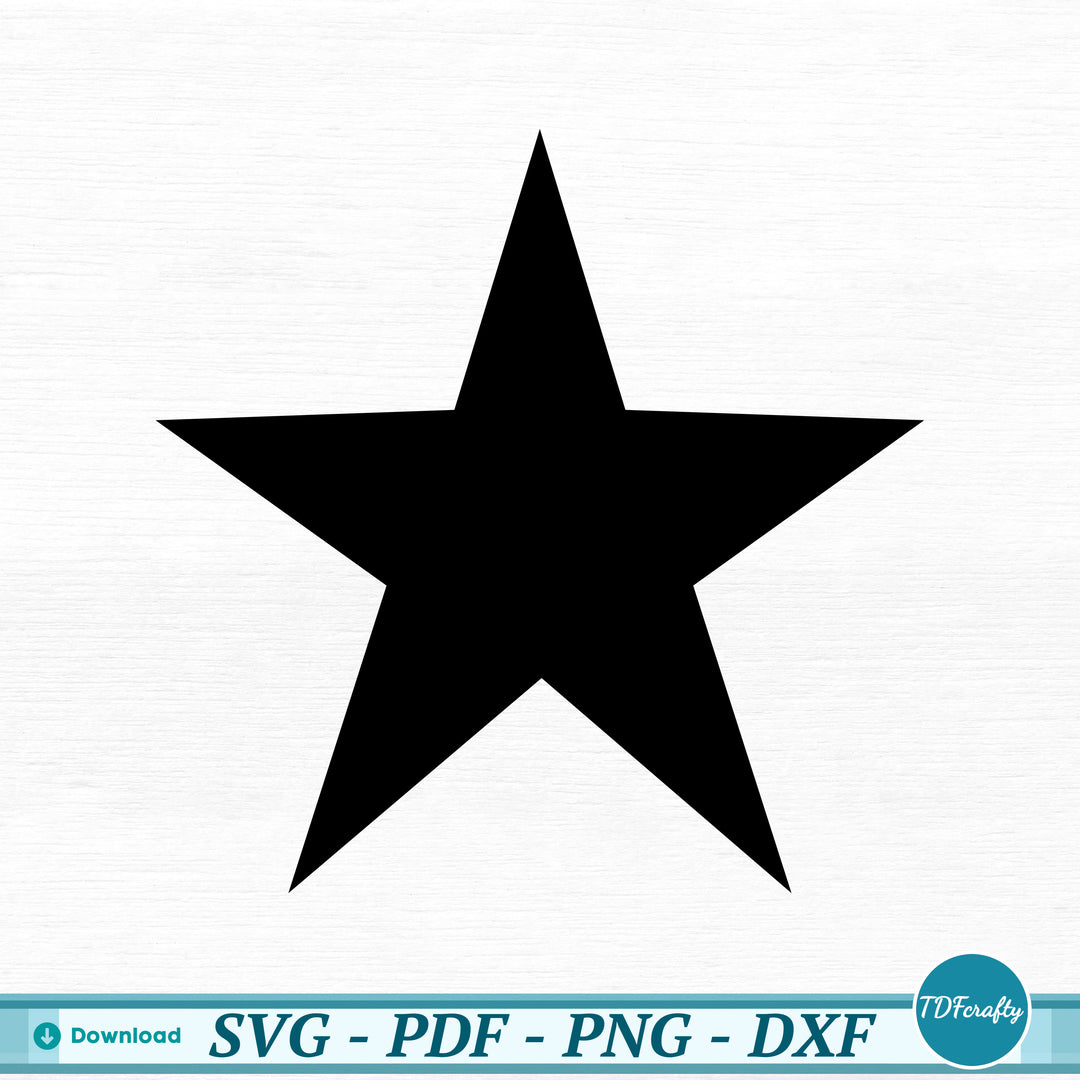 a black star on a white background