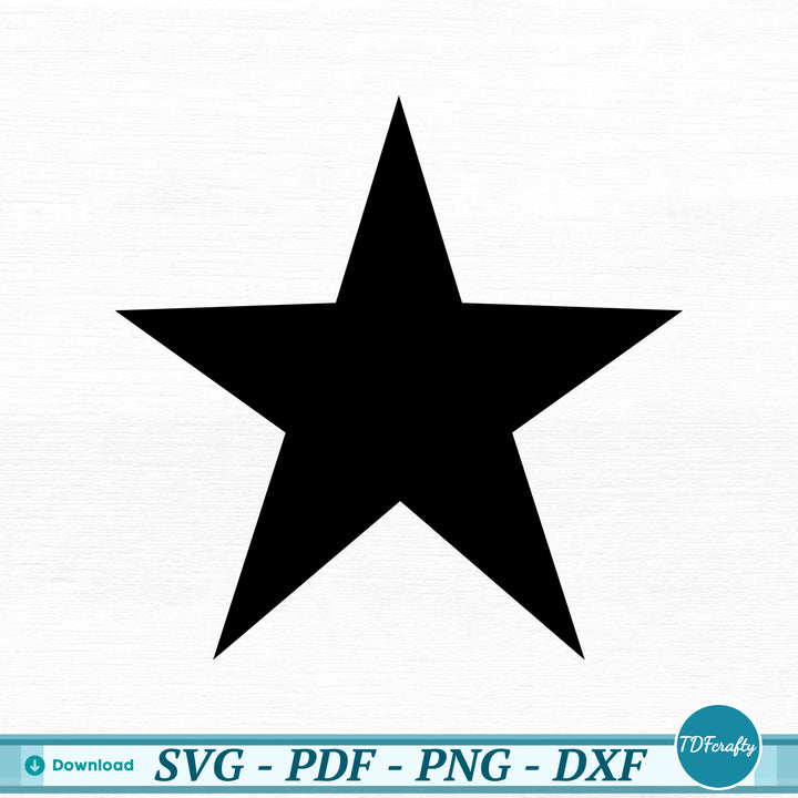 a black star on a white background