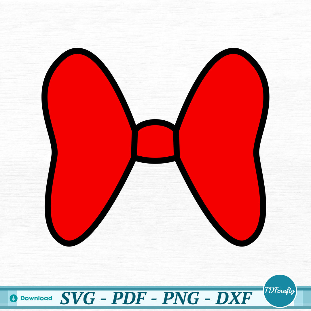 a red bow tie on a white background