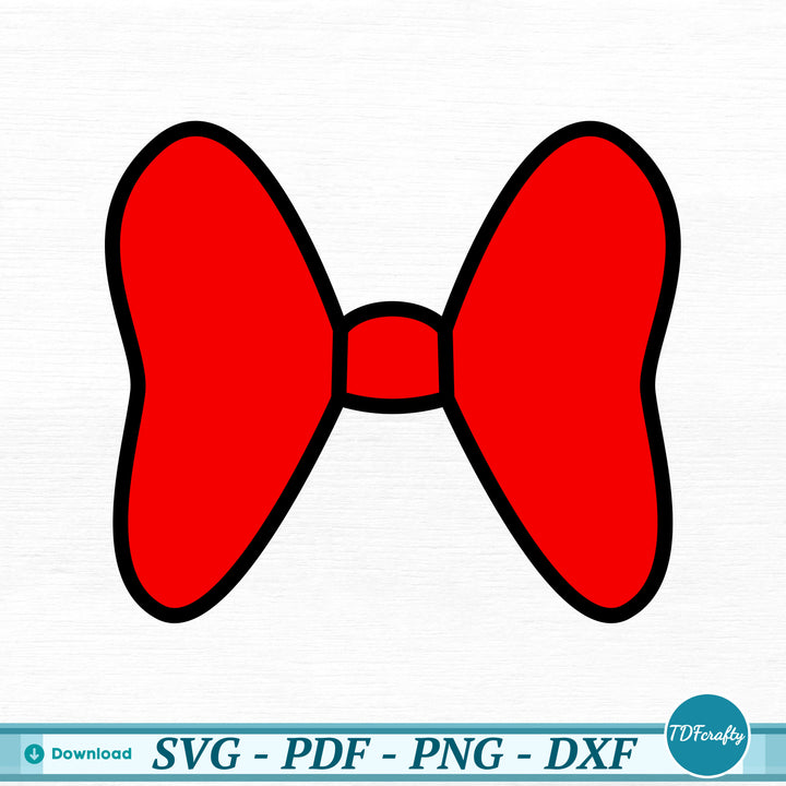 a red bow tie on a white background