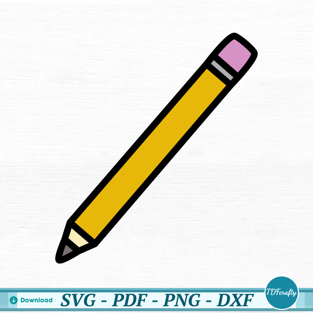 a yellow pencil with a pink tip on a white background