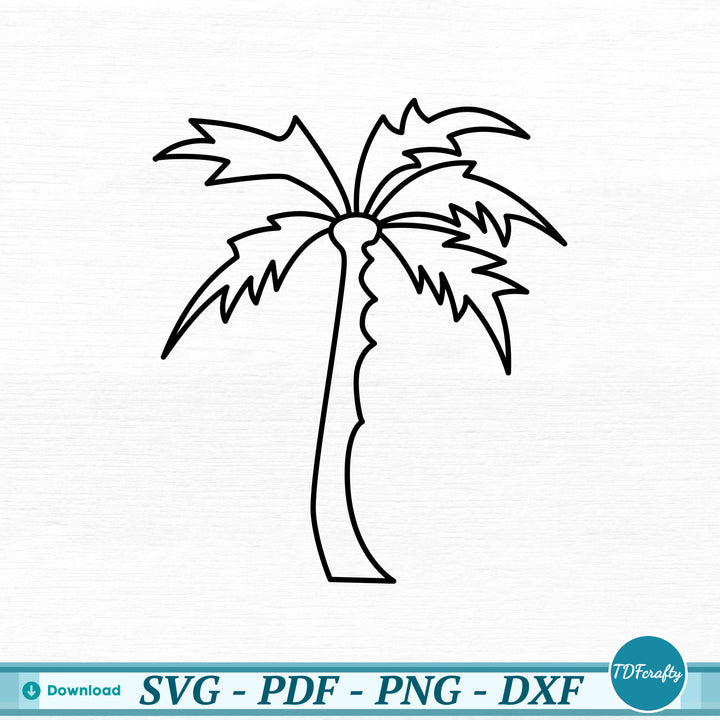 a drawing of a palm tree on a white background