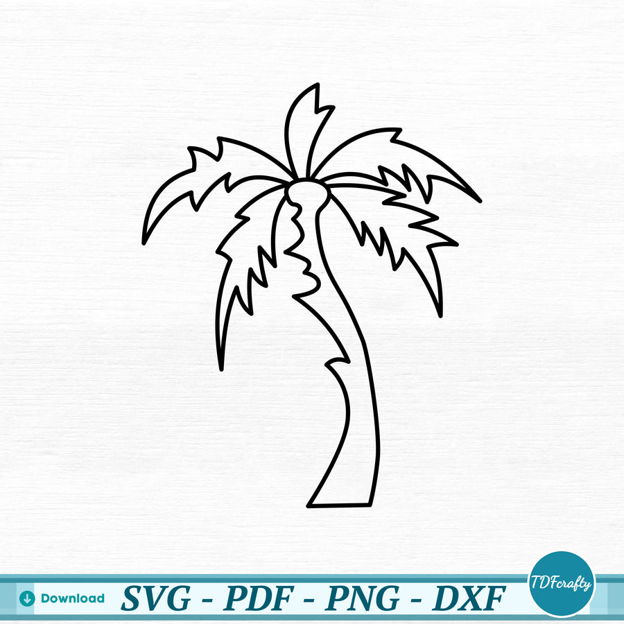 a black and white drawing of a palm tree