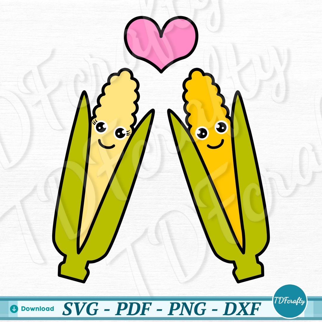 Cartoon Corn Couple