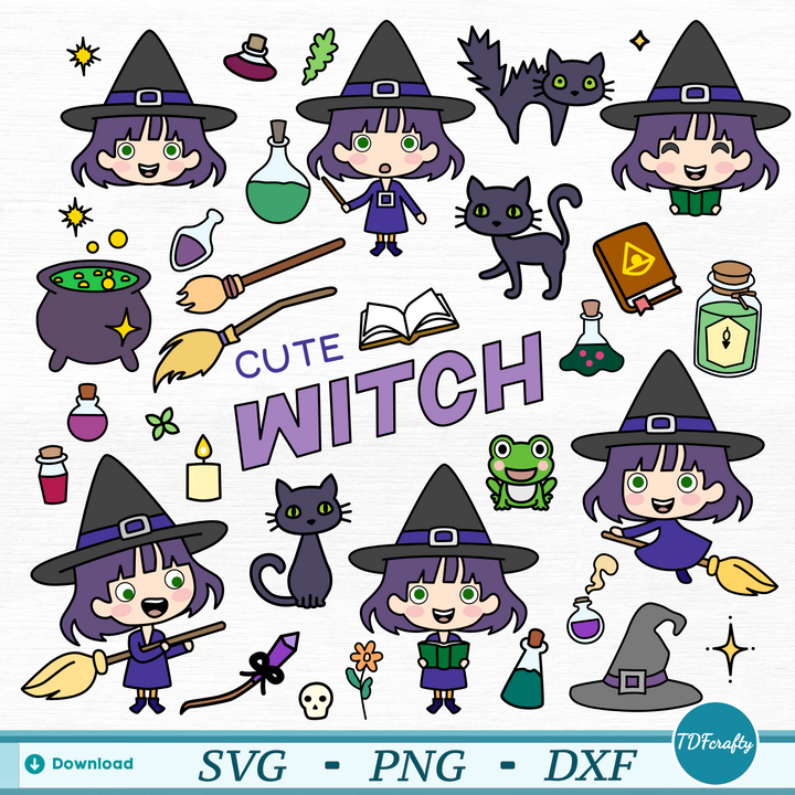 Cute Witch Color Bundle