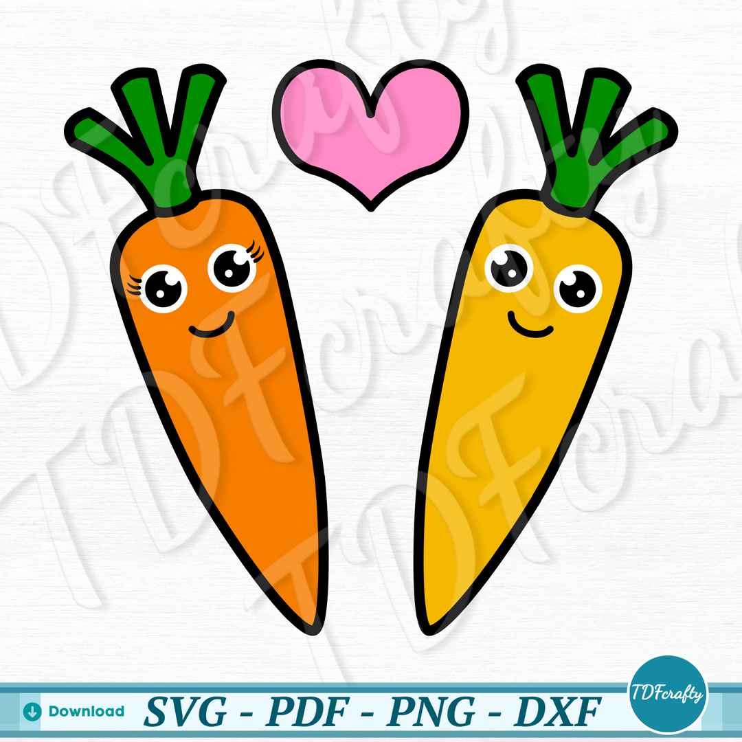 Cartoon Carrot Couple