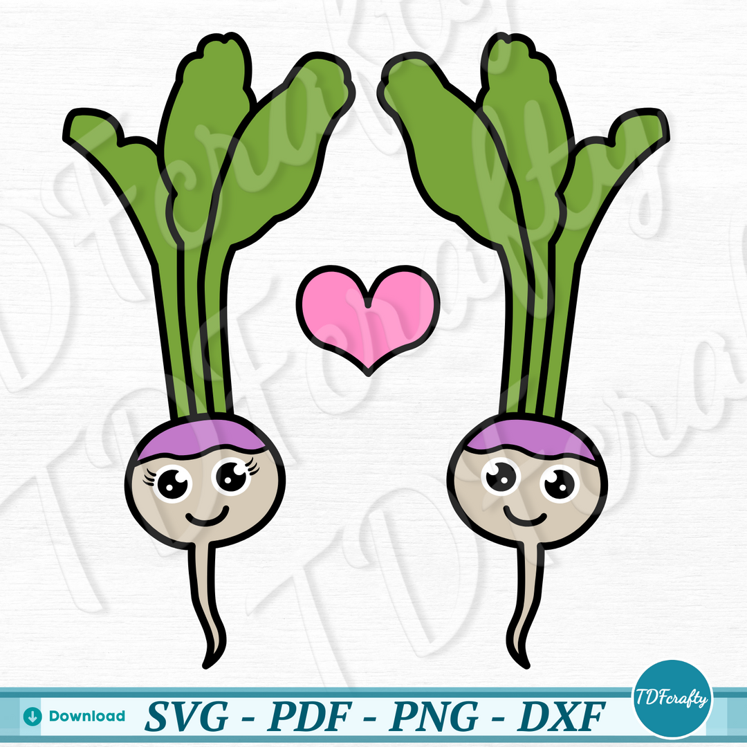 Cartoon Turnip Couple