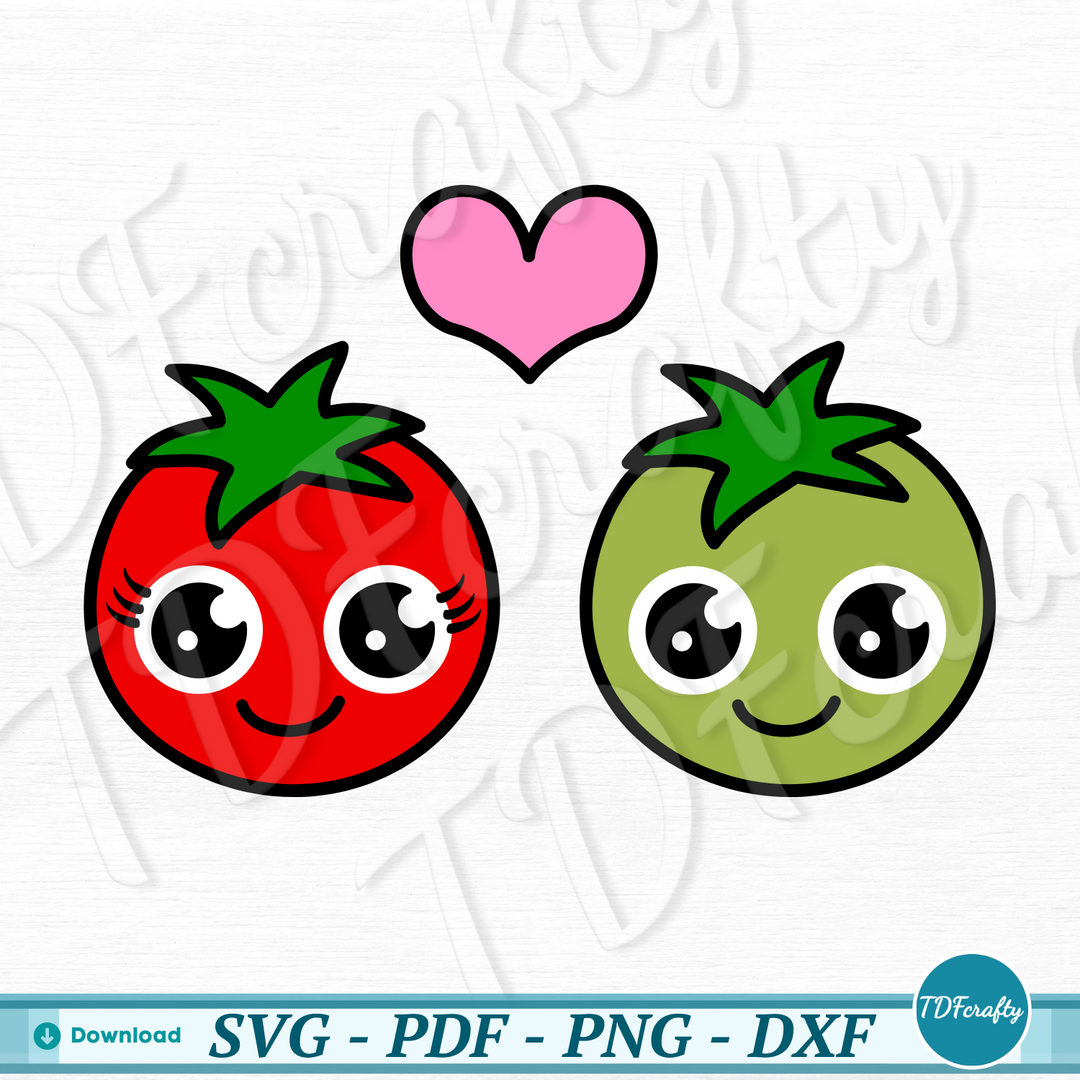 Cartoon Tomato Couple