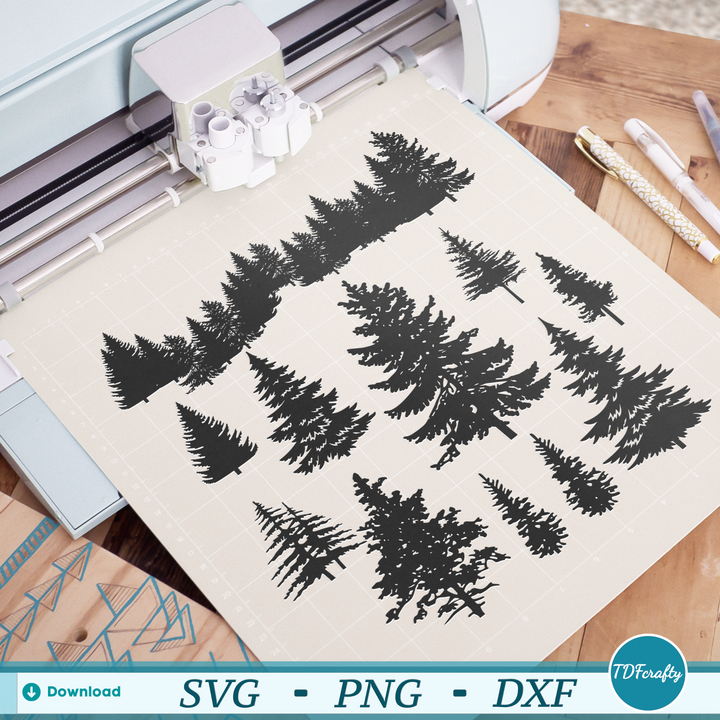 Forest Trees Silhouette Bundle