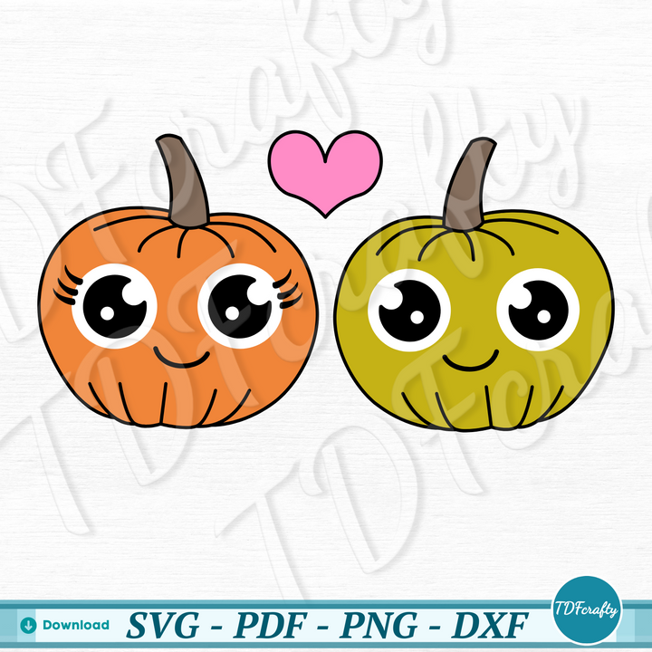 Cartoon Pumpkin Couple