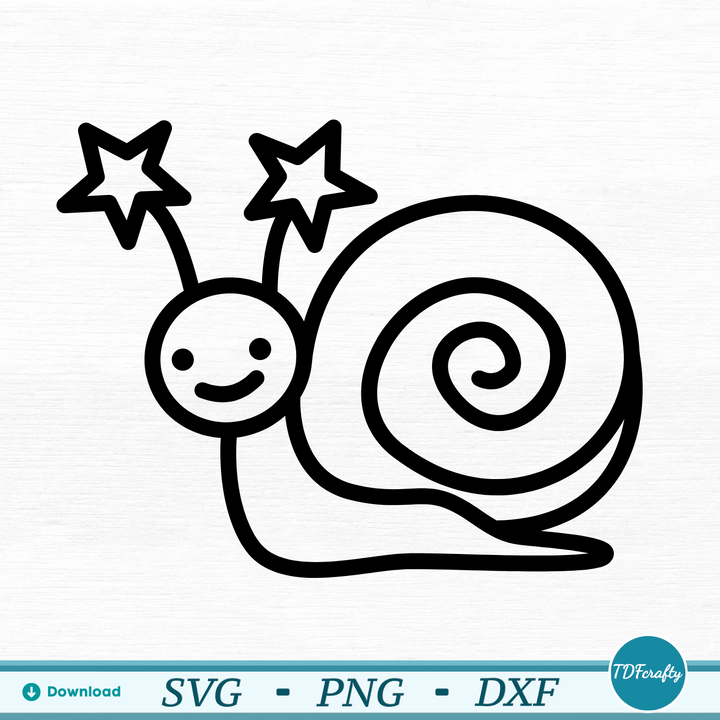 Cartoon Snail Outline