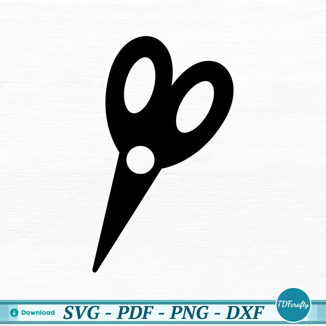 a black pair of scissors on a white background