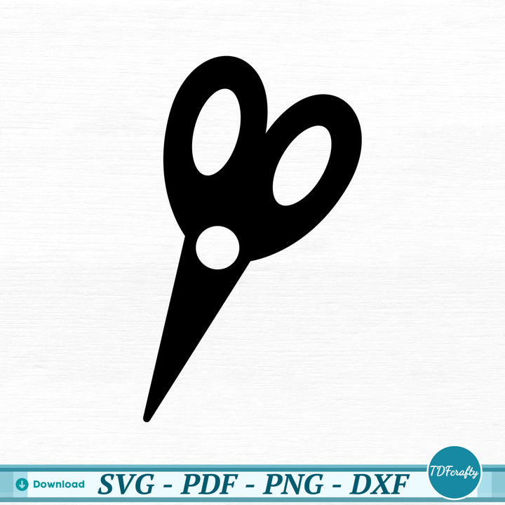 a black pair of scissors on a white background