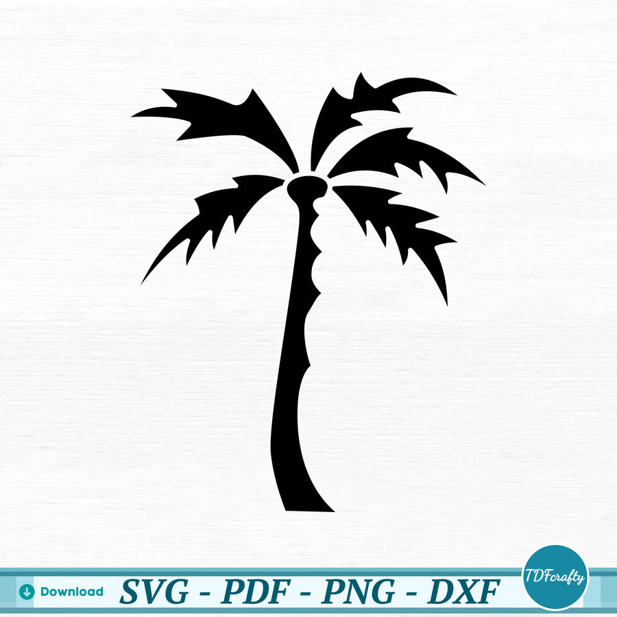 a black and white silhouette of a palm tree