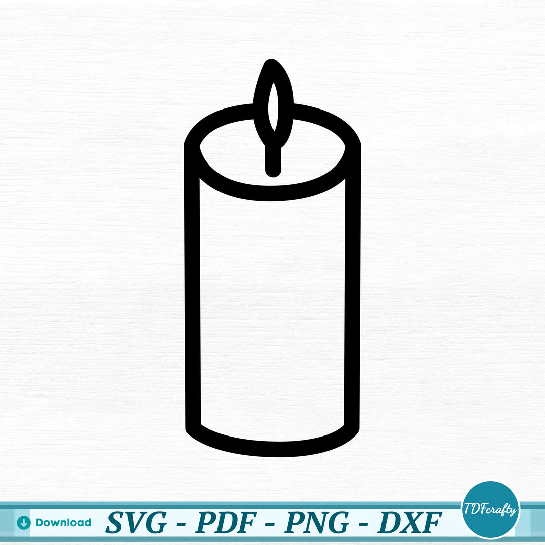 a black and white drawing of a candle