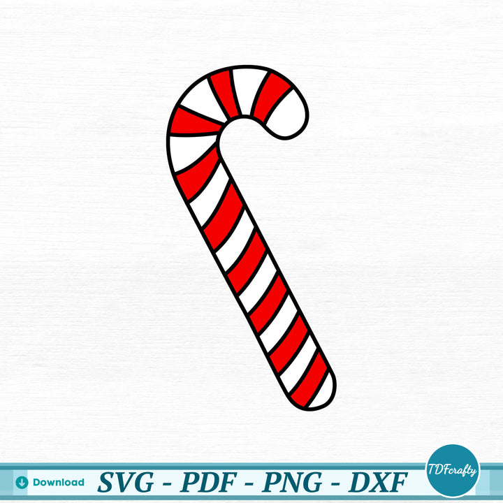 a red and white candy cane on a white background