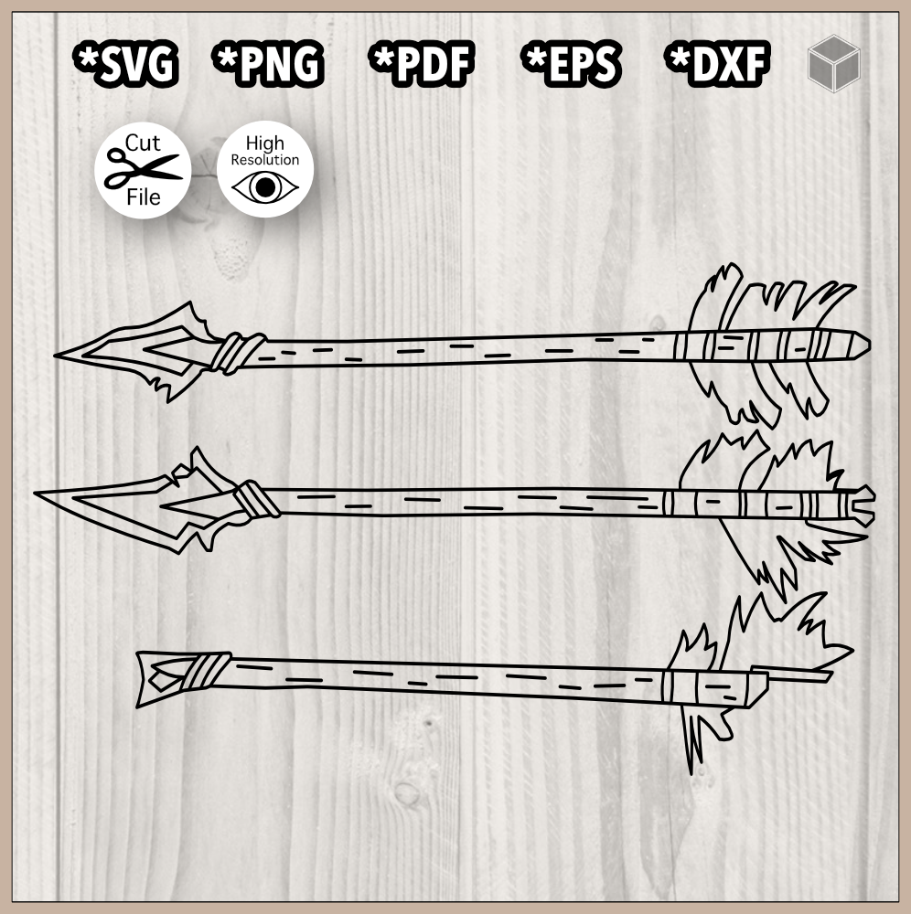 Spooky Arrows Outline SVG File | The Digital Files – TDFcrafty