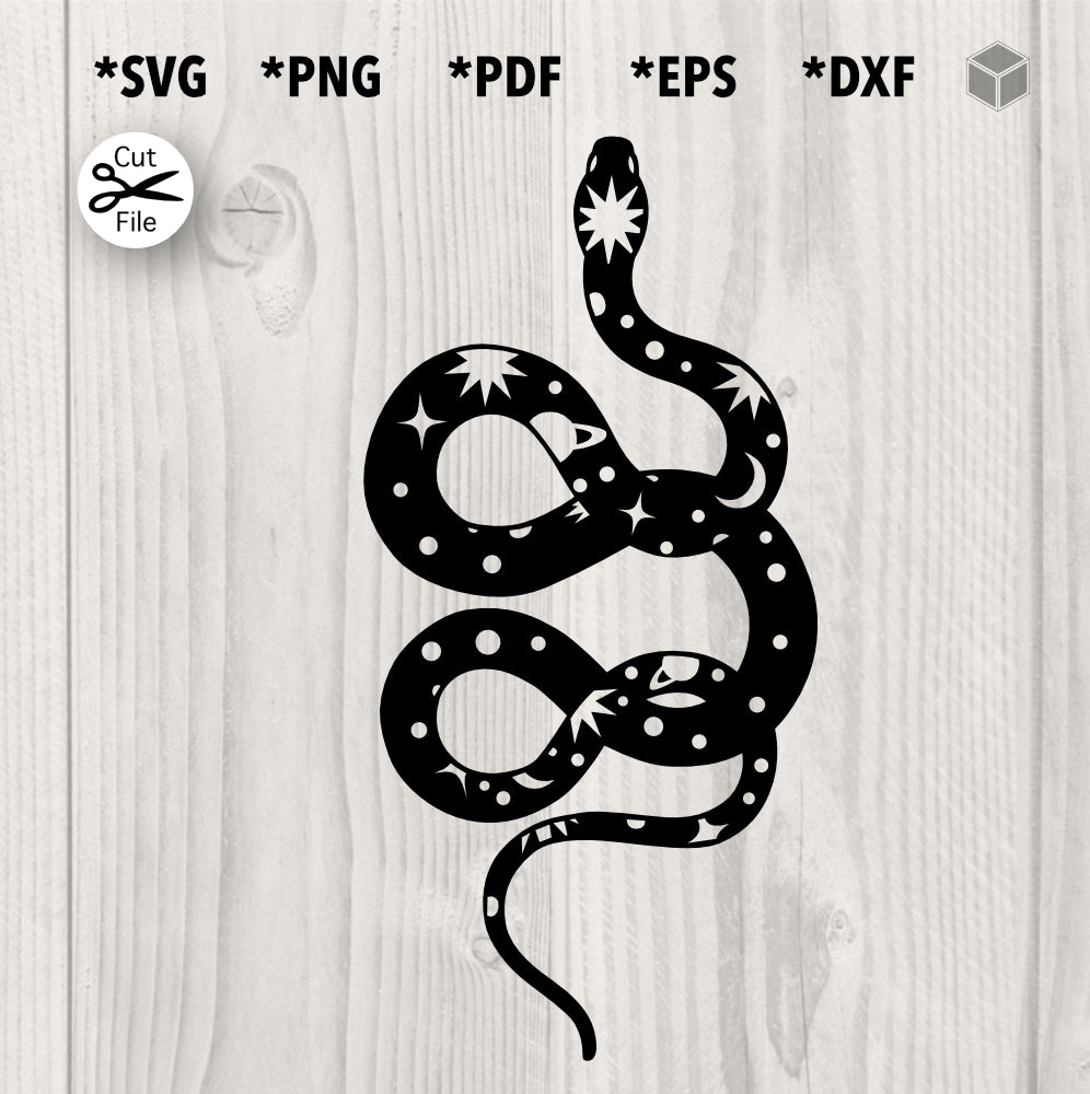 Space Snake SVG File | The Digital Files – Mrs. & Mrs. Crafty