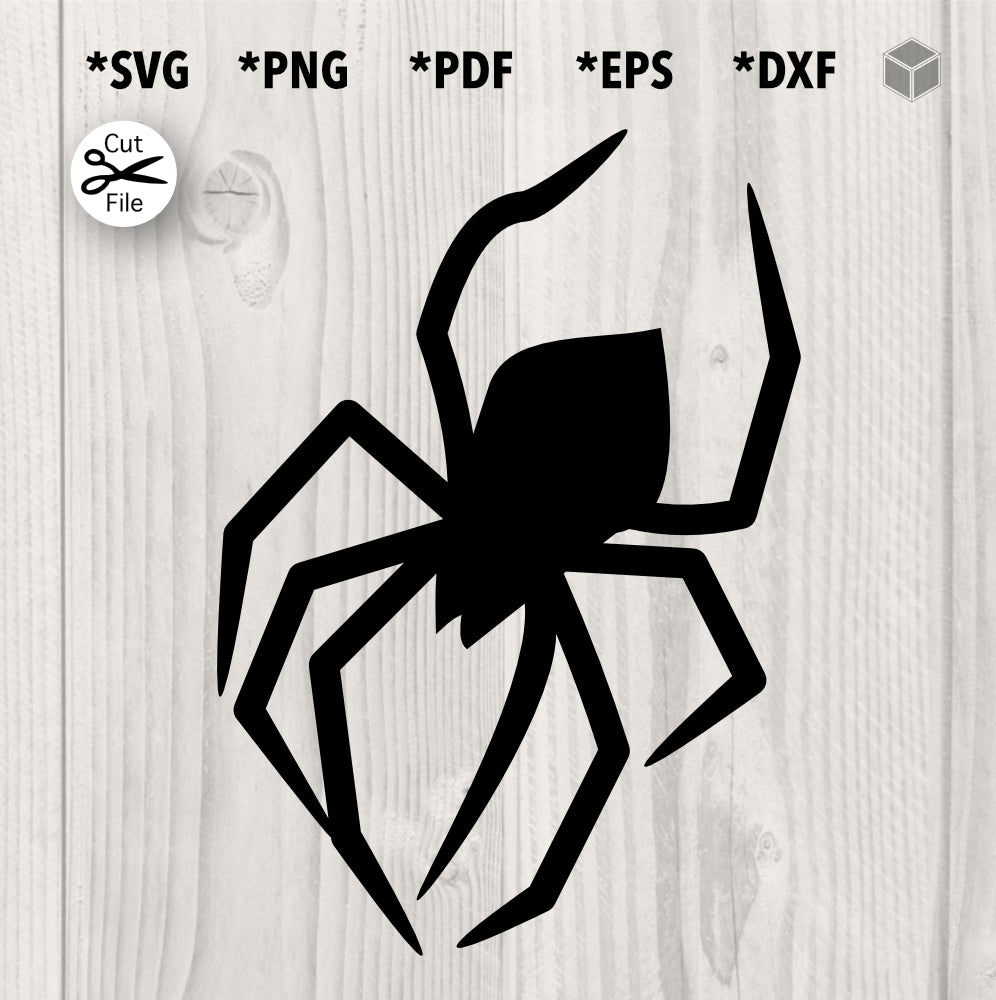 Creepy Spider SVG File | The Digital Files – TDFcrafty