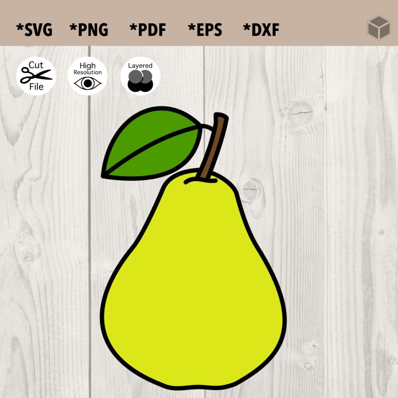 Pear SVG File | The Digital Files – TDFcrafty