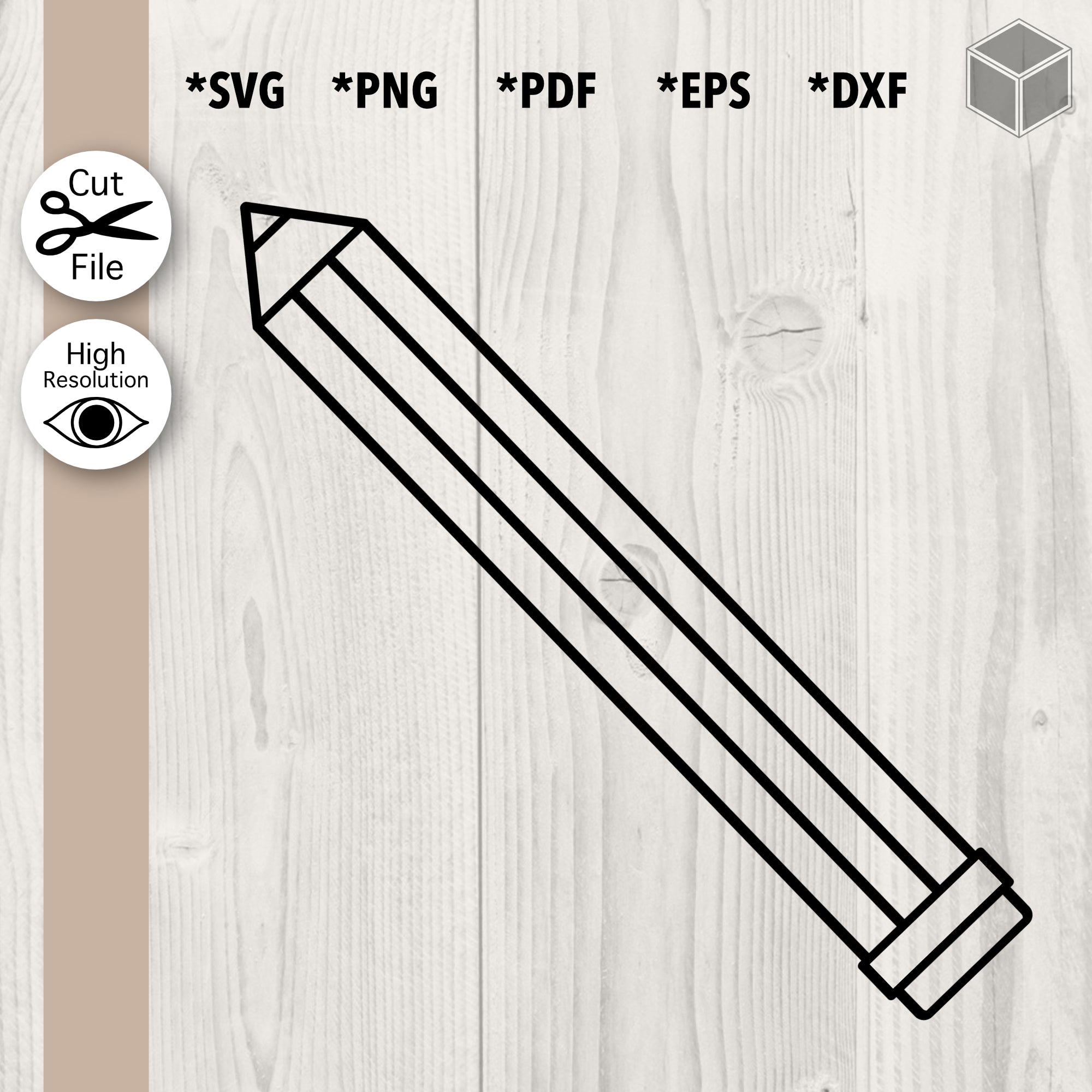 Pencil Outline SVG File | The Digital Files – TDFcrafty