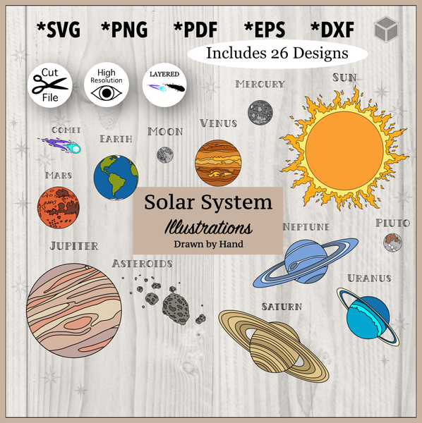 solar system outline